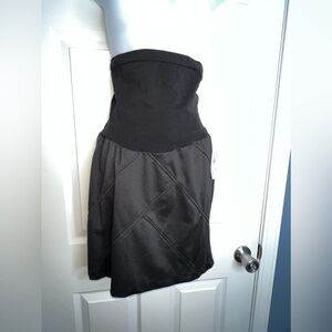NWT Motherhood Maternity Size Medium Black Pencil Skirt Full Belly Panel M